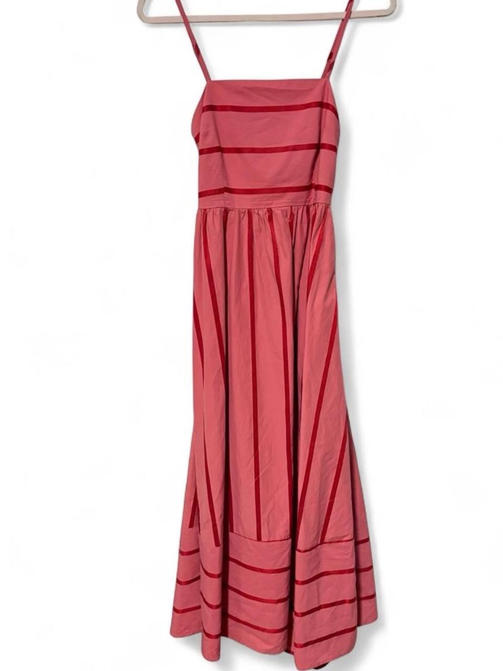 Cute striped 100% cotton maxi dress small